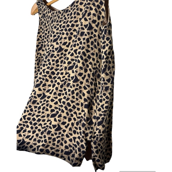 Pretty Ann May Leopard Print Sleeveless Blouse size XS 100% Silk - Picture 6 of 9